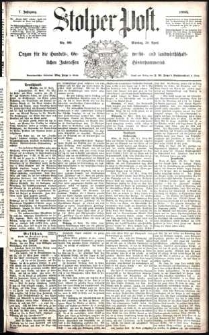Stolper Post Nr. 99/1883
