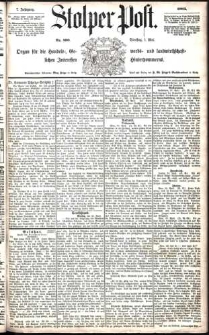 Stolper Post Nr. 100/1883