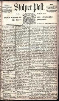 Stolper Post Nr. 10/1885