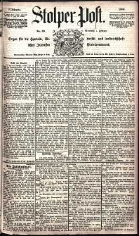 Stolper Post Nr. 29/1885
