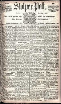 Stolper Post Nr. 54/1885