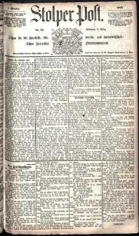 Stolper Post Nr. 59/1885