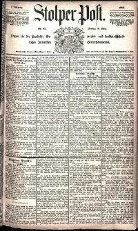 Stolper Post Nr. 63/1885