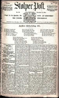 Stolper Post Nr. 68/1885