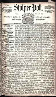 Stolper Post Nr. 71/1885