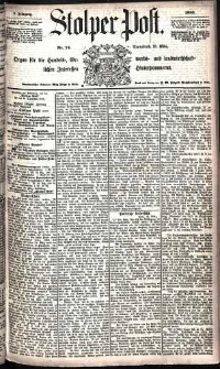 Stolper Post Nr. 74/1885