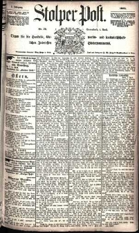 Stolper Post Nr. 79/1885
