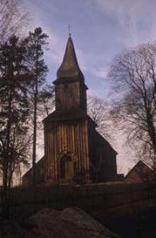 Kościół protestancki o konstrukcji zrębowej wybudowany w 1755-1757 roku - Sominy