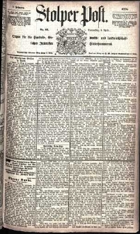 Stolper Post Nr. 82/1885