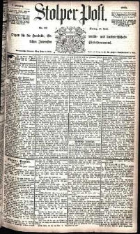 Stolper Post Nr. 97/1885