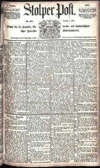 Stolper Post Nr. 100/1885
