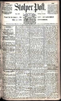 Stolper Post Nr. 140/1885