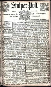 Stolper Post Nr. 144/1885