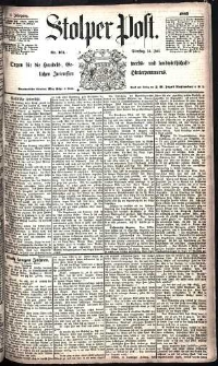 Stolper Post Nr. 161/1885