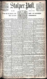 Stolper Post Nr. 164/1885