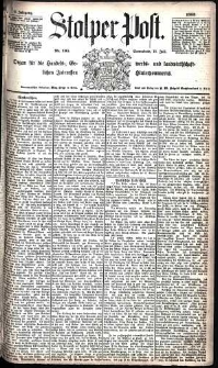 Stolper Post Nr. 165/1885