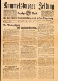Rummelsburger Zeitung Nr. 43. Anzeigeblatt für den Kreis Rummelsburg und dessen Umgebung