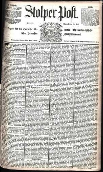 Stolper Post Nr. 171/1885