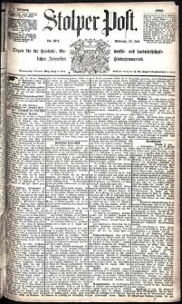 Stolper Post Nr. 174/1885