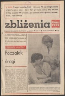 Zbliżenia : tygodnik społeczno-polityczny, 1982, nr 43