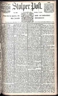 Stolper Post Nr. 203/1885