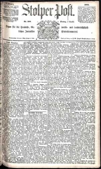 Stolper Post Nr. 208/1885