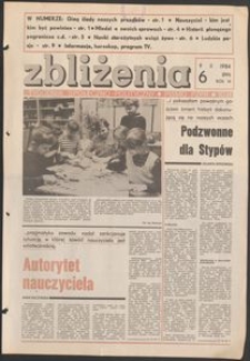 Zbliżenia : tygodnik społeczno-polityczny, 1984, nr 6
