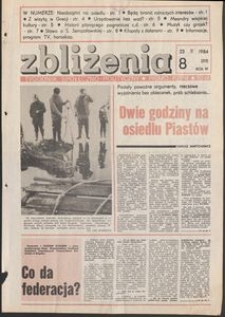 Zbliżenia : tygodnik społeczno-polityczny, 1984, nr 8