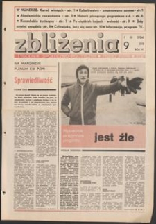 Zbliżenia : tygodnik społeczno-polityczny, 1984, nr 9
