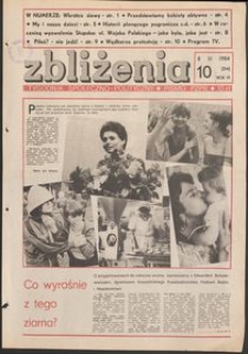 Zbliżenia : tygodnik społeczno-polityczny, 1984, nr 10
