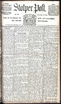 Stolper Post Nr. 277/1885