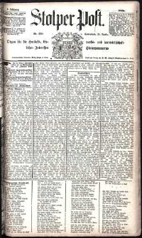 Stolper Post Nr. 279/1885