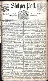 Stolper Post Nr. 288/1885
