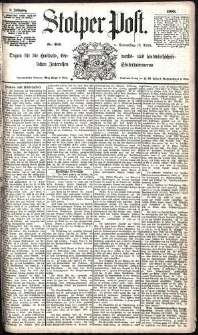 Stolper Post Nr. 289/1885