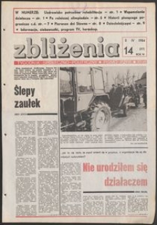 Zbliżenia : tygodnik społeczno-polityczny, 1984, nr 14