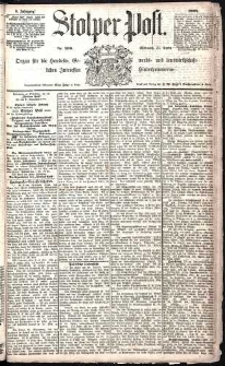 Stolper Post Nr. 300/1885