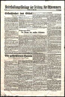Unterhaltungs-Beilage der Zeitung f&uuml;r Ostpommern Nr. 63/1938