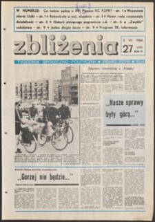 Zbliżenia : tygodnik społeczno-polityczny, 1984, nr 27