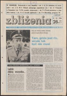 Zbliżenia : tygodnik społeczno-polityczny, 1984, nr 28