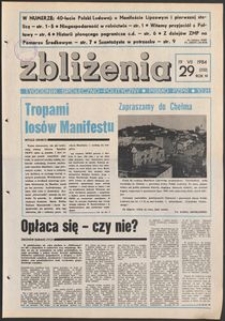 Zbliżenia : tygodnik społeczno-polityczny, 1984, nr 29