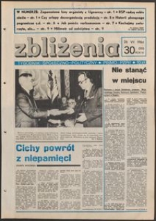 Zbliżenia : tygodnik społeczno-polityczny, 1984, nr 30