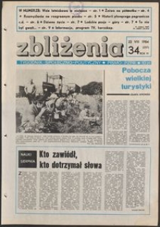 Zbliżenia : tygodnik społeczno-polityczny, 1984, nr 34