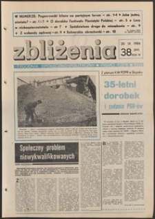 Zbliżenia : tygodnik społeczno-polityczny, 1984, nr 38