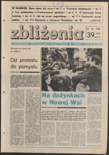 Zbliżenia : tygodnik społeczno-polityczny, 1984, nr 39