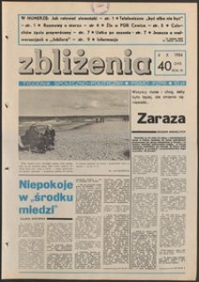 Zbliżenia : tygodnik społeczno-polityczny, 1984, nr 40
