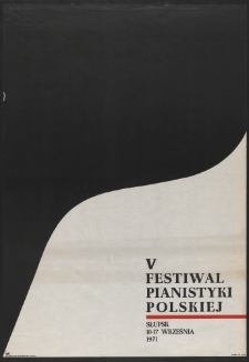 [Plakat] : V Festiwal Pianistyki Polskiej w Słupsku