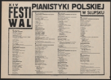 [Afisz] : XIV Festiwal Pianistyki Polskiej w Słupsku
