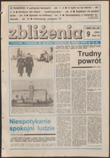 Zbliżenia : tygodnik społeczno-polityczny, 1985, nr 9