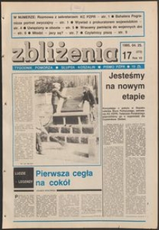 Zbliżenia : tygodnik społeczno-polityczny, 1985, nr 17