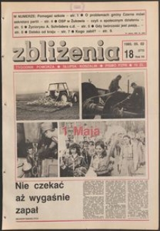 Zbliżenia : tygodnik społeczno-polityczny, 1985, nr 18